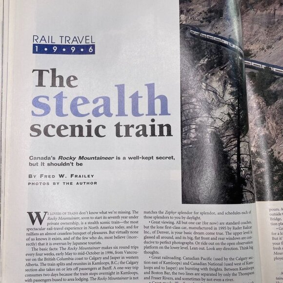 Trains Magazine of Railroading u February 1996 Vol 56 No 2 Private Cars Trave - Picture 9 of 10